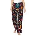 thumbnail image 1 of Daiia Colorful Mexican2 Women's Sleep Pant with Pockets and Drawstring,Pajama Pants-Large, 1 of 9