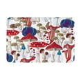 thumbnail image 1 of Daiia Colorful Mushrooms (2) Front Door Mat, Heavy Duty Durable Welcome Mat for Outdoor Indoor, Dirt Trapper Waterproof Super Absorbent Door Mat, 16" x 24", 1 of 9