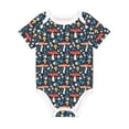 thumbnail image 1 of Daiia Colorful Mushrooms Printed Unisex-Baby Short Sleeve Onesies Bodysuits Baby Climbing Clothes Soft and Comfortable Romper with Expandable Shoulder Design-9M, 1 of 8