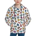 thumbnail image 1 of Daiia Colorful Numbers for Boys Fashion Hoodies & Sweatshirts with Kangaroo Pocket,Hooded Sweatshirt for Kid, Breathable& Moisture Wicking-Large, 1 of 6