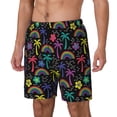 thumbnail image 1 of Daiia Colorful Palms Mens Swim Trunks Swim Shorts Quick Dry Swim Shorts with Mesh Lining Pockets-Medium, 1 of 9