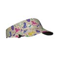thumbnail image 1 of Daiia Colorful Poodle Dog Pattern Sport Sun Visor Hats Visor Cap Adjustable Empty Top Baseball Cap Cotton Ball Caps for Women and Men, 1 of 7