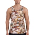 thumbnail image 1 of Daiia Colorful Seashells Printed Men's Quick Dry Fit Muscle Tank Top Slim-Fit Tank Workout Tank Top Lightweight Sports Tank Top-XX-Large, 1 of 7
