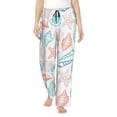 thumbnail image 1 of Daiia Colorful Seashells1 Women's Sleep Pant with Pockets and Drawstring,Pajama Pants-Large, 1 of 9