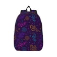 thumbnail image 1 of Daiia Colorful Snake Vintage Canvas Backpack for Men and Women ,Hiking Backpack,Travel Laptop Bag for School,Large Capacity Backpack, 1 of 8