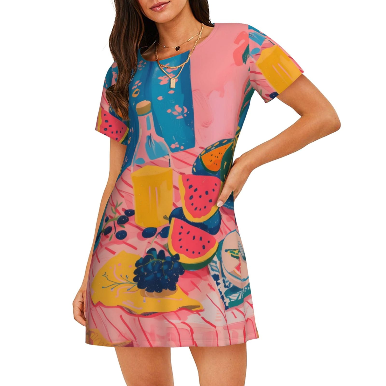 Women Floral Summer Nightwear