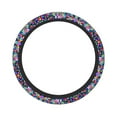 thumbnail image 1 of Daiia Colorful Tie Dye Stained Glass 2 Steering Wheel Cover Auto Steering Wheel Covers Breathable Anti-Slip Steering Wheels Car Interior Decor Accessories for Men Women Universal 15 Inch, 1 of 8