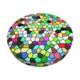 thumbnail image 1 of Daiia Colorful Tie Dye Stained Glass Stool Covers Round,Round Bar Stool Covers Waterproof Bar Chair Covers Washable Stool Cushion Slipcover for 12-14 Inch Chair-14 inch, 1 of 7