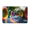 thumbnail image 1 of Daiia Colorful Tire Tunnel Park Front Door Mat, Heavy Duty Durable Welcome Mat for Outdoor Indoor, Dirt Trapper Waterproof Super Absorbent Door Mat, 16" x 24", 1 of 9