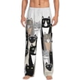 thumbnail image 1 of Daiia Colors Cats Men's Sleep Pant with Pockets and Drawstring,Pajama Pants-Medium, 1 of 9
