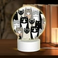thumbnail image 1 of Daiia Colors Cats Pattern Acrylic Night Light, LED Touch Light, Bedroom Night Light, Soft Glowing Lamp Perfect Gift for Mother's Day, Birthday, or Christmas, 1 of 9