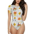 thumbnail image 1 of Daiia Construction Equipments Worker Women'S Crew Neck Short Sleeve Slim Fit T Shirts Tops Basic Bodysuit Leotard Clothing-Xx-Large, 1 of 9
