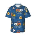 thumbnail image 1 of Daiia Construction Vehicles Hawaiian Shirt for Men Gentle Cotton Regular Short Sleeve Casual-Medium, 1 of 9