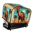 thumbnail image 1 of Daiia Cool Camel Oasis Vibes Pattern 4 slice Toaster Cover, Toaster Appliance Dust-proof Cover For Kitchen Small Appliance Dust Cover and Fingerprint Protection, 1 of 7