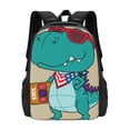 thumbnail image 1 of Daiia Cool Dino Playing Skateboard Backpack for Men and Women -Durable Backpack Large Capacity, Water-Resistant Bag with Adjustable Straps and Laptop Compartment, 1 of 9