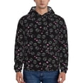 thumbnail image 1 of Daiia Cool Skull Love for Men's Fashion Hoodies & Sweatshirts with Kangaroo Pocket Hooded Sweatshirt Breathable & Moisture Wicking-3X-Large, 1 of 7