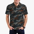 thumbnail image 1 of Daiia Cool Sports Car Pattern Men’s Polo Shirts,Solid Deck Shirt,Classic Fit, Breathable Cotton Polo for Casual and Sport Wear-4X-Large, 1 of 7