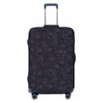 thumbnail image 1 of Daiia Copper-Gold Gloss Outline Rose1 Luggage Cover, Thickened Washable Travel Luggage Covers, Elastic Unique Baggage Covers for 18-20 inch Luggage-Large, 1 of 9