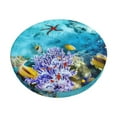 thumbnail image 1 of Daiia Corals and Tropical Fish Stool Covers Round,Round Bar Stool Covers Waterproof Bar Chair Covers Washable Stool Cushion Slipcover for 12-14 Inch Chair-14 inch, 1 of 7