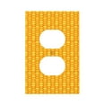 thumbnail image 1 of Daiia Corn Kernels Pattern Decorator Wall Plate Child Safe Outlet Cover, Switch and Outlet Covers,Size 1-Gang 5.0" x3.0" , Polycarbonate Thermoplastic-Style S, 1 of 6