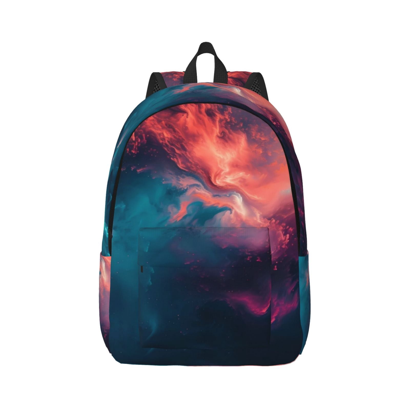 Daiia Cosmic Paint Swirl Vintage Canvas Backpack for Men and Women ...