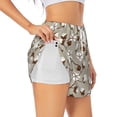 thumbnail image 1 of Daiia Cotton Tree Pattern Women's 2 in 1 Running Shorts - Lightweight Athletic Workout Gym Yoga Shorts Liner with Phone Pockets-X-Large, 1 of 7
