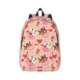 thumbnail image 1 of Daiia Cow Flower And Heart Vintage Canvas Backpack for Men and Women ,Hiking Backpack,Travel Laptop Bag for School,Large Capacity Backpack-Small, 1 of 8