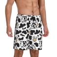 thumbnail image 1 of Daiia Cow Mens Woven Stretch Pajama Short,Short Pajama Pants-XX-Large, 1 of 7
