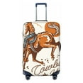 thumbnail image 1 of Daiia Cowboy Riding Horse Luggage Cover, Thickened Washable Travel Luggage Covers, Elastic Unique Baggage Covers for 18-20 inch Luggage-X-Large, 1 of 9