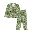 thumbnail image 1 of Daiia Cows And Calves for Women's Long-Sleeved Pajama Set – Soft & Comfortable Sleepwear Button-Up Pajamas Cozy Lounge Wear-X-Large, 1 of 7