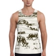 thumbnail image 1 of Daiia Cows Grazing On The Meadow 1 Printed Men's Quick Dry Fit Muscle Tank Top Slim-Fit Tank Workout Tank Top Lightweight Sports Tank Top-3X-Large, 1 of 7