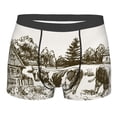 thumbnail image 1 of Daiia Cows Grazing On The Meadow Men's Underwear Boxer Briefs, Cotton Stretch Moisture-Wicking Underwear-Large, 1 of 9