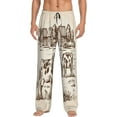 thumbnail image 1 of Daiia Cows On The Farm Men's Sleep Pant with Pockets and Drawstring,Pajama Pants-Small, 1 of 9