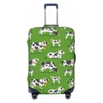 thumbnail image 1 of Daiia Cows With Calfs Green Luggage Cover, Thickened Washable Travel Luggage Covers, Elastic Unique Baggage Covers for 18-20 inch Luggage-Medium, 1 of 9