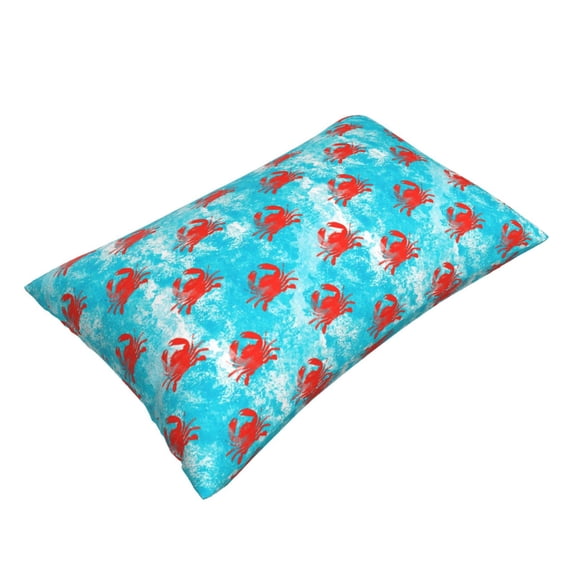 Daiia Crab Swims In The Ocean Bedding Waterproof Pillow Protector Zippered Queen – Bed Bug Proof Pillow Encasement-16"x24"