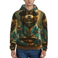 thumbnail image 1 of Daiia Creekside Meditating Puppy for Men's Fashion Hoodies & Sweatshirts with Kangaroo Pocket Hooded Sweatshirt Breathable & Moisture Wicking-XX-Large, 1 of 7