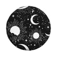 thumbnail image 1 of Daiia Crescent and Stars Tire Covers , Travel Trailer Camper Truck SUV Motorhome Waterproof Wheel Cover, Sun Rain Snow Protector-15 inch, 1 of 9