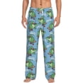 thumbnail image 1 of Daiia Crocodile Riding Skateboard Men's Sleep Pant with Pockets and Drawstring,Pajama Pants-XX-Large, 1 of 9