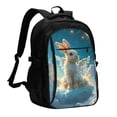 thumbnail image 1 of Daiia Cute Angel Winged Rabbit Pattern USB Charging Backpack for Men and Women, Anti-Theft Backpack,Travel Backpack,School Backpack,College Backpack,Laptop Backpack, 1 of 7