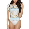 thumbnail image 1 of Daiia Cute Animals Women'S Crew Neck Short Sleeve Slim Fit T Shirts Tops Basic Bodysuit Leotard Clothing-X-Large, 1 of 9