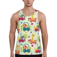 thumbnail image 1 of Daiia Cute Animals driving a car Printed Men's Quick Dry Fit Muscle Tank Top Slim-Fit Tank Workout Tank Top Lightweight Sports Tank Top-Medium, 1 of 7