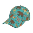 thumbnail image 1 of Daiia Cute Animals print Baseball Cap Men Women Golf Dad Hat Adjustable Original Classic Low Profile Hat Unconstructed Plain Cap, 1 of 9