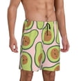 thumbnail image 1 of Daiia Cute Avocado Mens Woven Stretch Pajama Short,Short Pajama Pants-X-Large, 1 of 7