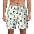 thumbnail image 1 of Daiia Cute Avocado Yoga Mens Swim Trunks Swim Shorts Quick Dry Swim Shorts with Mesh Lining Pockets-Small, 1 of 9