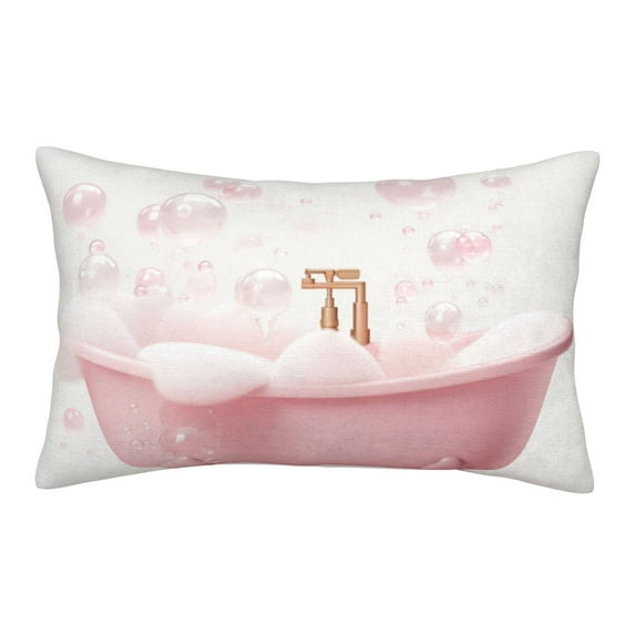 Daiia Cute Bathtub Bedding Waterproof Pillow Protector Zippered Queen – Bed Bug Proof Pillow Encasement-14"x20"