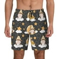 thumbnail image 1 of Daiia Cute Bee Gnome Mens Swim Trunks Swim Shorts Quick Dry Swim Shorts with Mesh Lining Pockets-X-Large, 1 of 9
