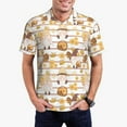 thumbnail image 1 of Daiia Cute Bee Gnome2 Pattern Men’s Polo Shirts,Solid Deck Shirt,Classic Fit, Breathable Cotton Polo for Casual and Sport Wear-X-Large, 1 of 7
