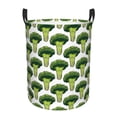 thumbnail image 1 of Daiia Cute Broccoli Round Laundry Basket with Handles Thickened Waterproof Circular hamper,Dirty Clothes Storage Basket for Bedroom,Bathroom,College Dorm-Small, 1 of 8