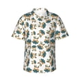 thumbnail image 1 of Daiia Cute Bunny Hawaiian Shirt for Men Gentle Cotton Regular Short Sleeve Casual-Small, 1 of 9