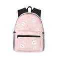 thumbnail image 1 of Daiia Cute Bunny School Backpack for Men Women, Unisex Large Waterproof Bookbag Schoolbag Casual Daypack for High School/College/Teens/Travel/Work Black, 1 of 8